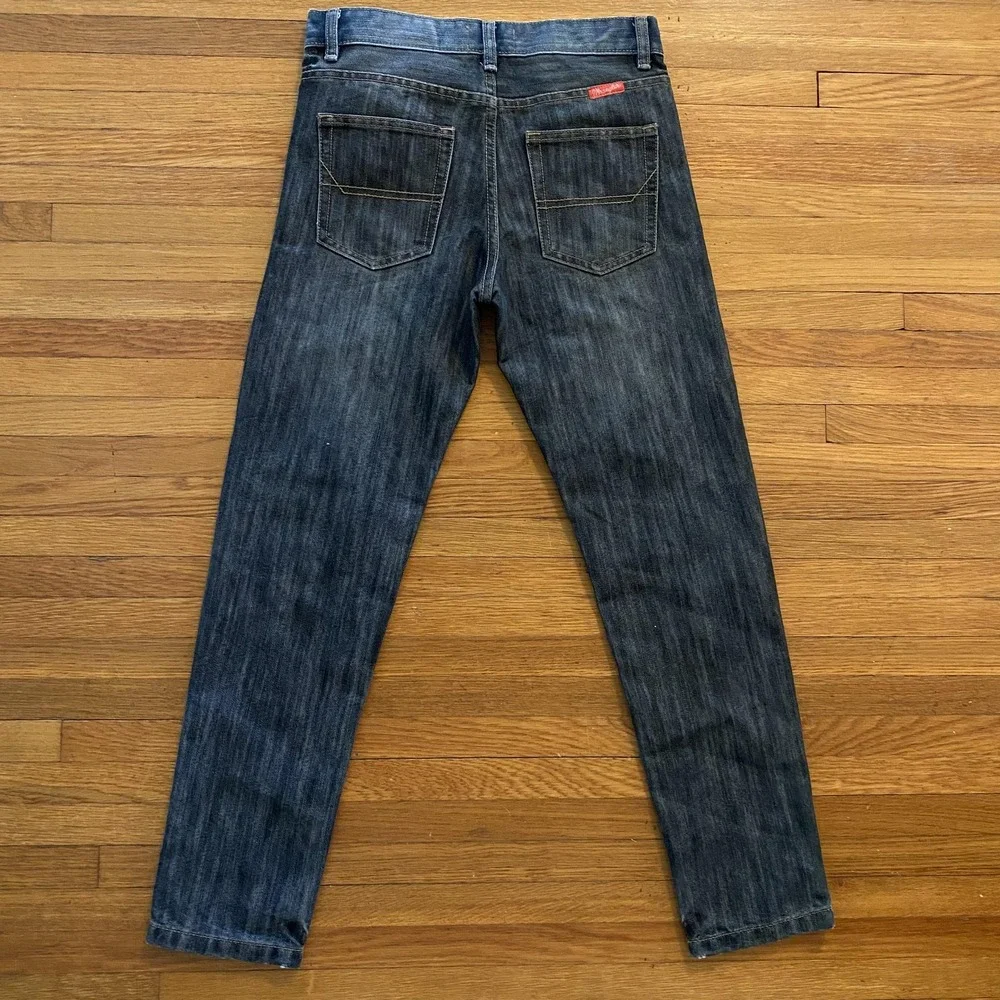 Wrangler Jeans Womens 12 Regular Dark Wash Stretch Denim Mid Rise Classic‎ Fit - Picture 12 of 14